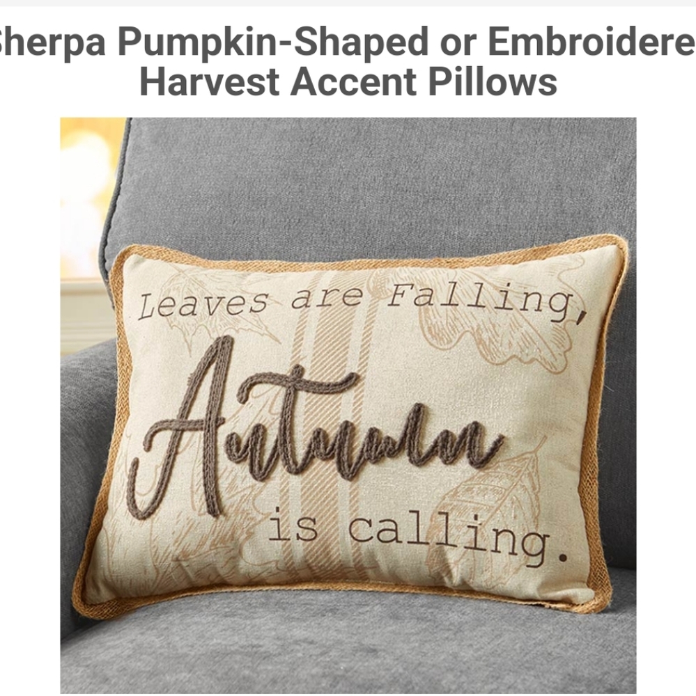 Fall decoration pillow